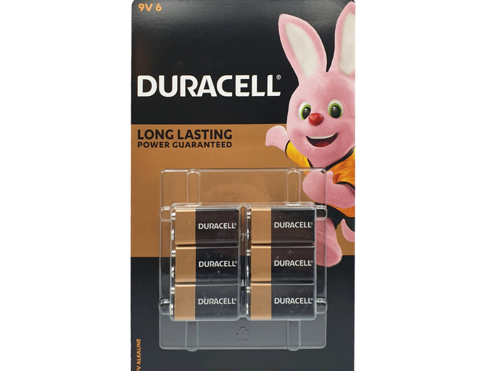 Duracell 9V Coppertop Alkaline Batteries 6 Pack – Genuine AU Stock