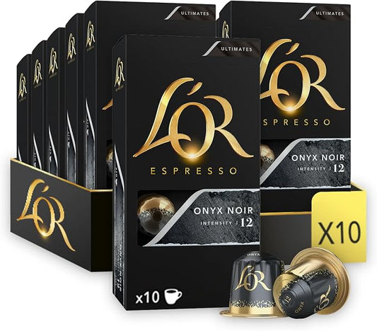 L'OR Espresso Onyx Intensity 12 Compatible with Nespresso Machines 100 Capsules