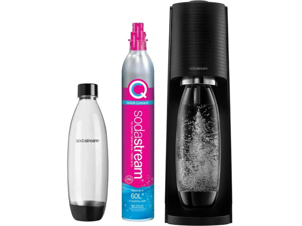 SodaStream Terra Megapack – Soda Maker + 2 x 1L Bottles