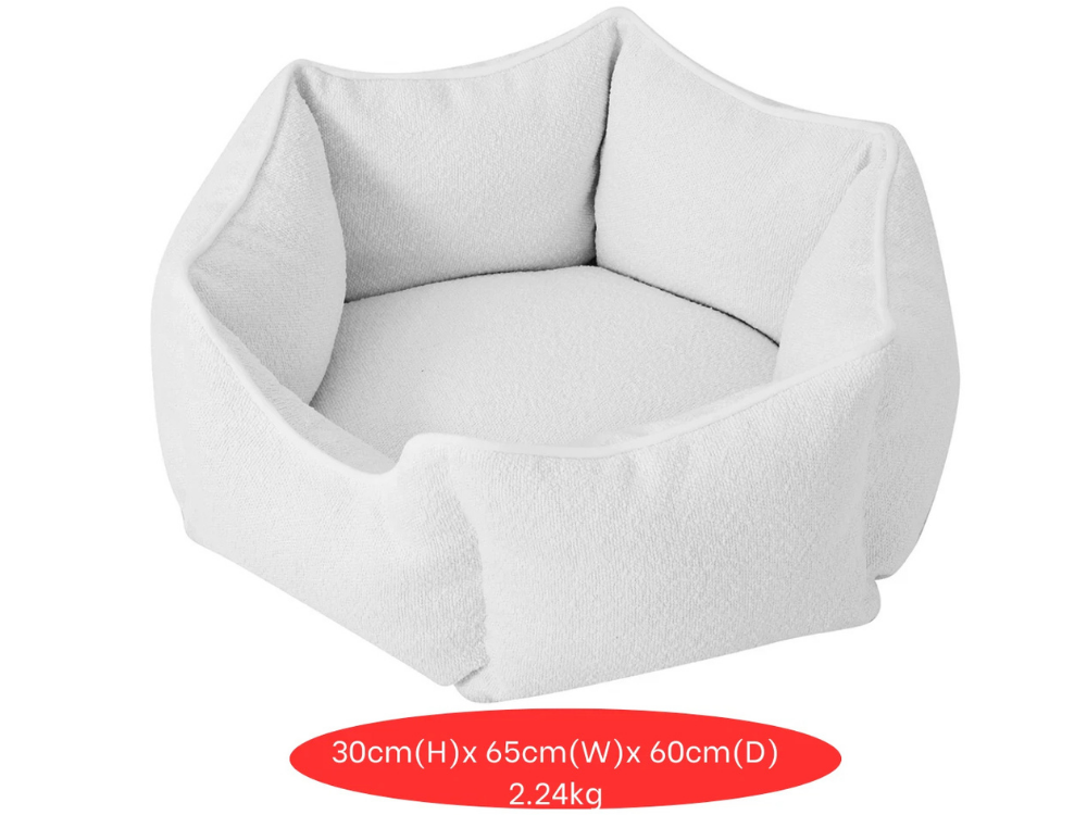 Pet Hexagon Lounge – Cozy Calming Bed for Dogs & Cats