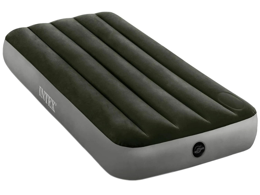 Intex JR Single Airbed Dura-Beam Downy – 76cm Inflatable Mattress for Travel & Camping