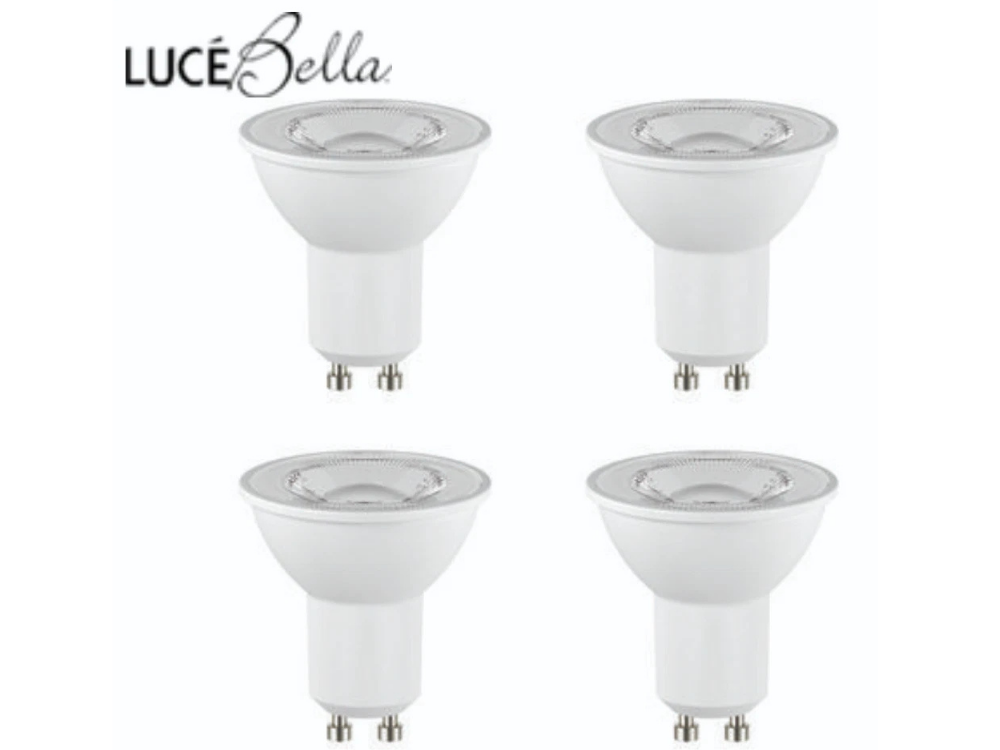Luce Bella GU10 LED Globe 6W Daylight 420lm 36° Spot Light – 4 Pack