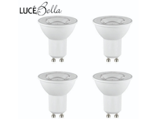 Luce Bella GU10 LED Globe 6W Daylight 420lm 36° Spot Light – 4 Pack
