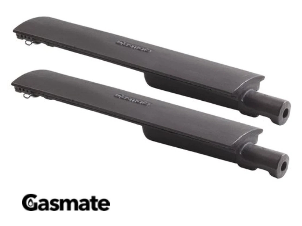 2-Pack Gasmate Enamel BBQ Rail Burners – Replacement Barbecue Parts