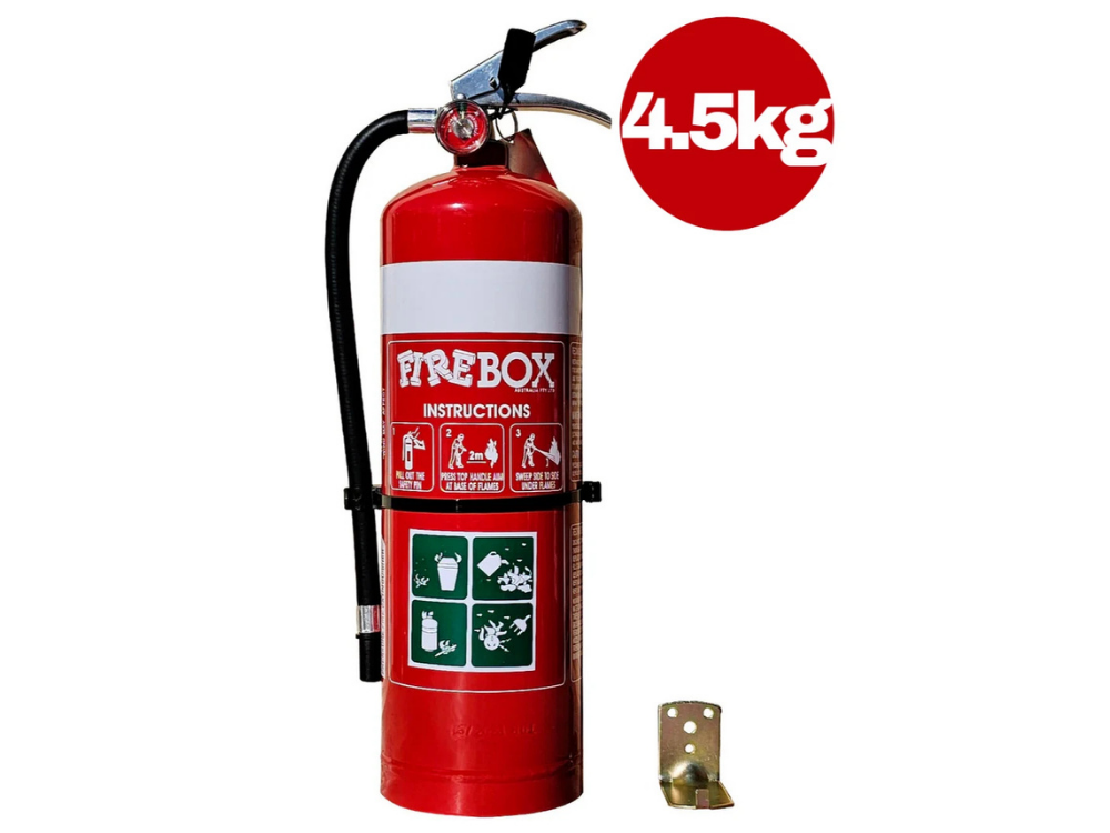 FireBox 4.5kg Dry Powder Fire Extinguisher with Bracket – Car, Boat, Home