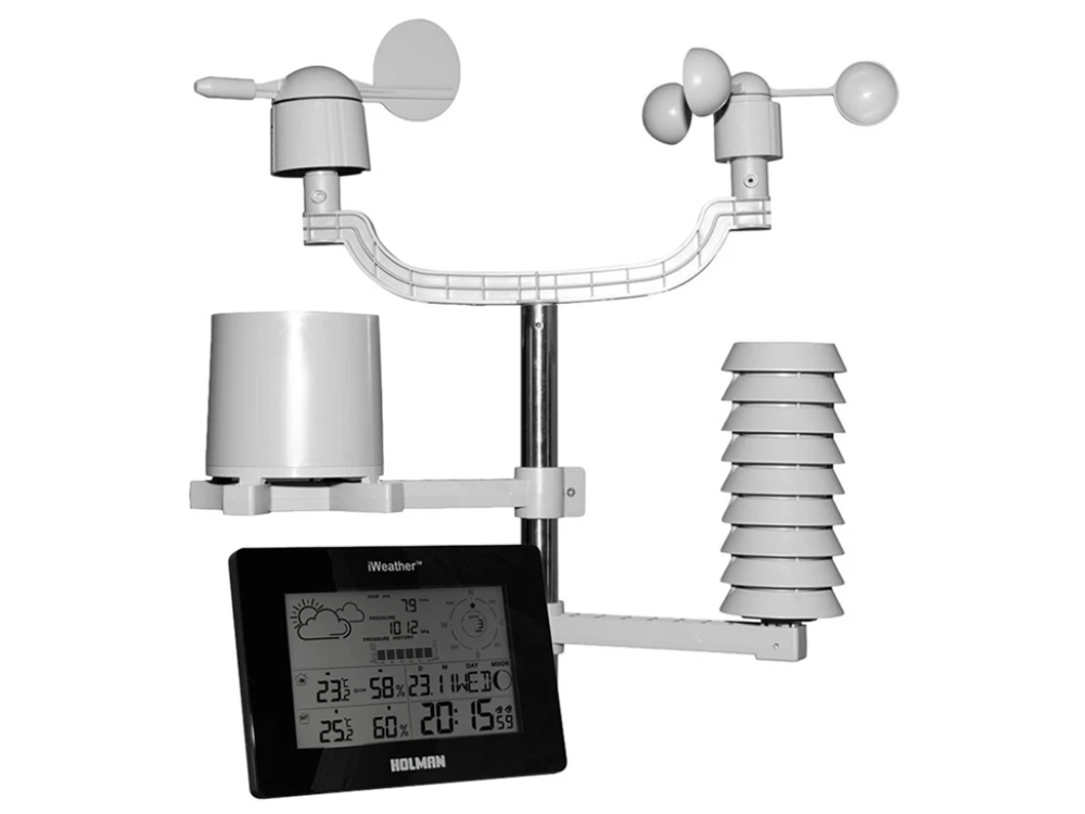 Holman Digital Weather Station – Indoor/Outdoor WiFi LCD Display