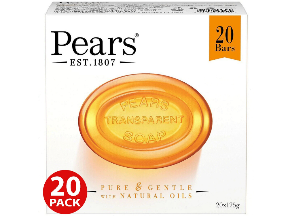 Pears Gentle Care Soap 20 x 125g – Amber with Natural Oils