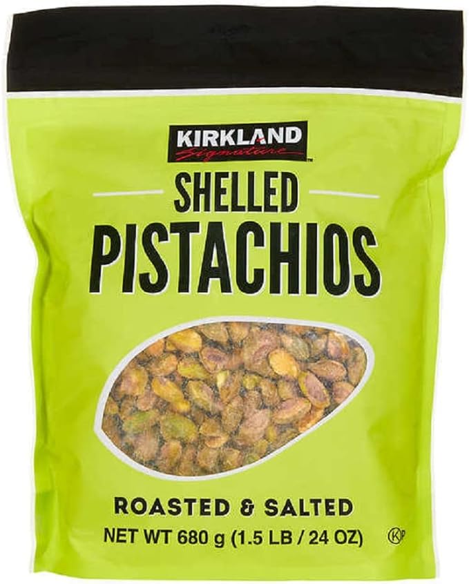 Kirkland Signature Nuts, Shelled Pistachios Roasted & Salted  680G