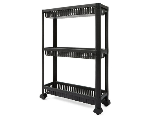3-Tier Slim Trolley on Wheels – Kitchen, Bathroom & Laundry Storage Cart