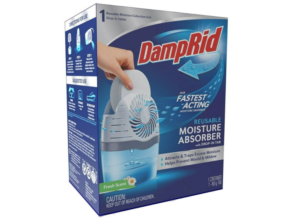 DampRid Drop-In Tabs – Moisture & Odour Control, Reusable