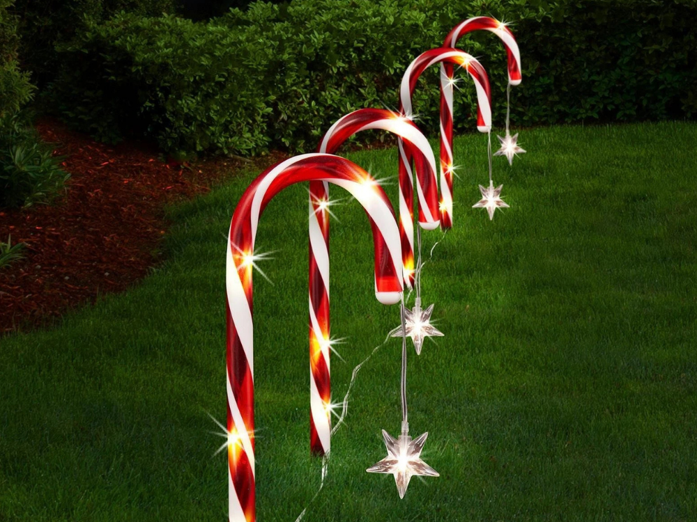 Lytworx Outdoor Christmas Lights – Solar Candy Cane 4PCS