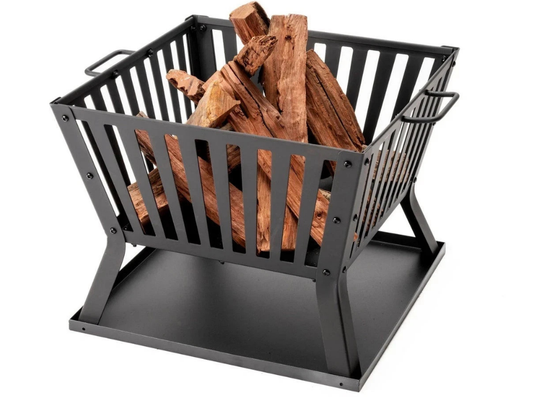 Jumbuck Portable Firepit – Square Steel Patio Fire Pit
