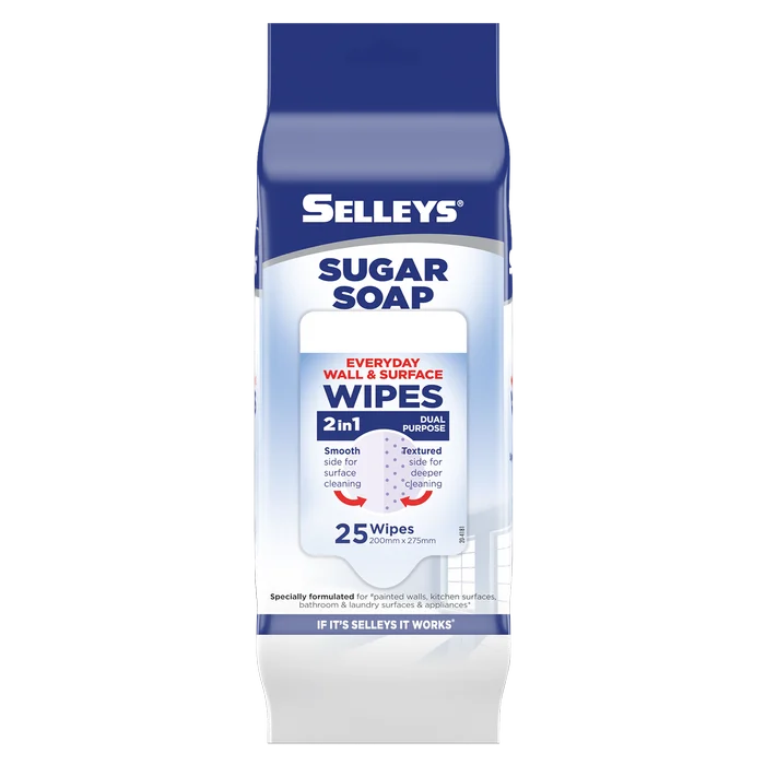 Selleys Sugar Soap Wall Cleaning Wipes - 25 Pack