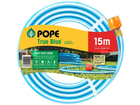 Pope TR Garden Hose – 12mm x 15m, Flexible with Reinforced Braiding