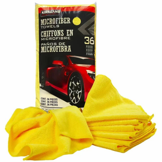 Kirkland Signature Microfiber Towels 72-Pack, 40x40cm Car Cloths