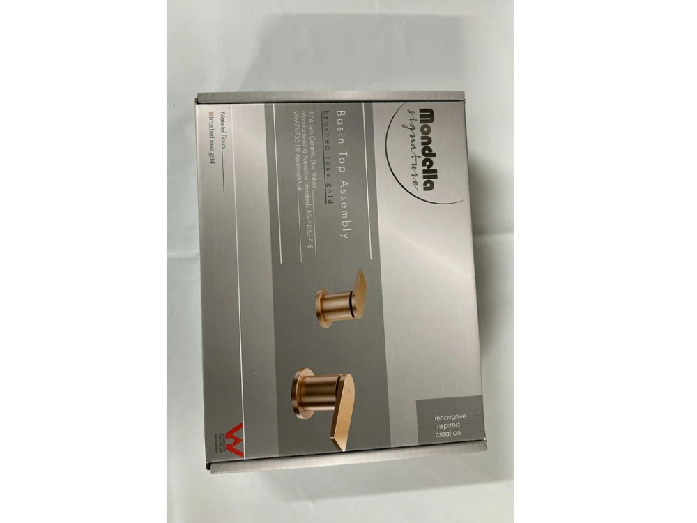 Mondella Signature Basin Mixer – Brushed Rose Gold