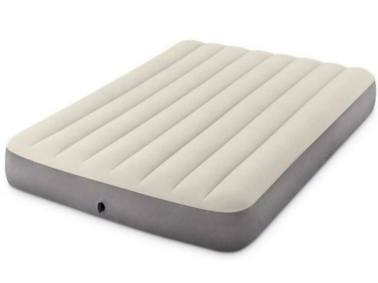 Intex Dura-Beam Queen Inflatable Air Mattress – 25cm Thick Airbed for Indoor & Camping