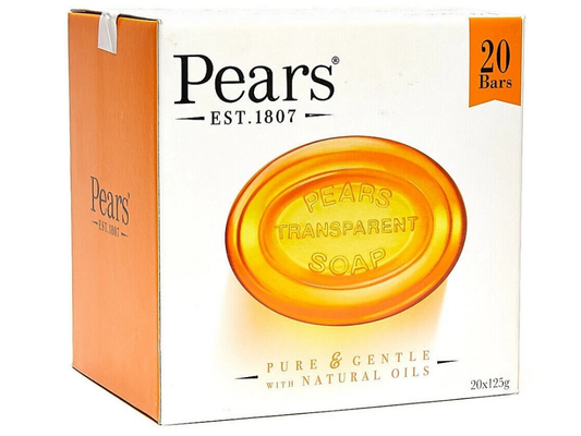 Pears Gentle Care Soap 20 x 125g – Amber with Natural Oils