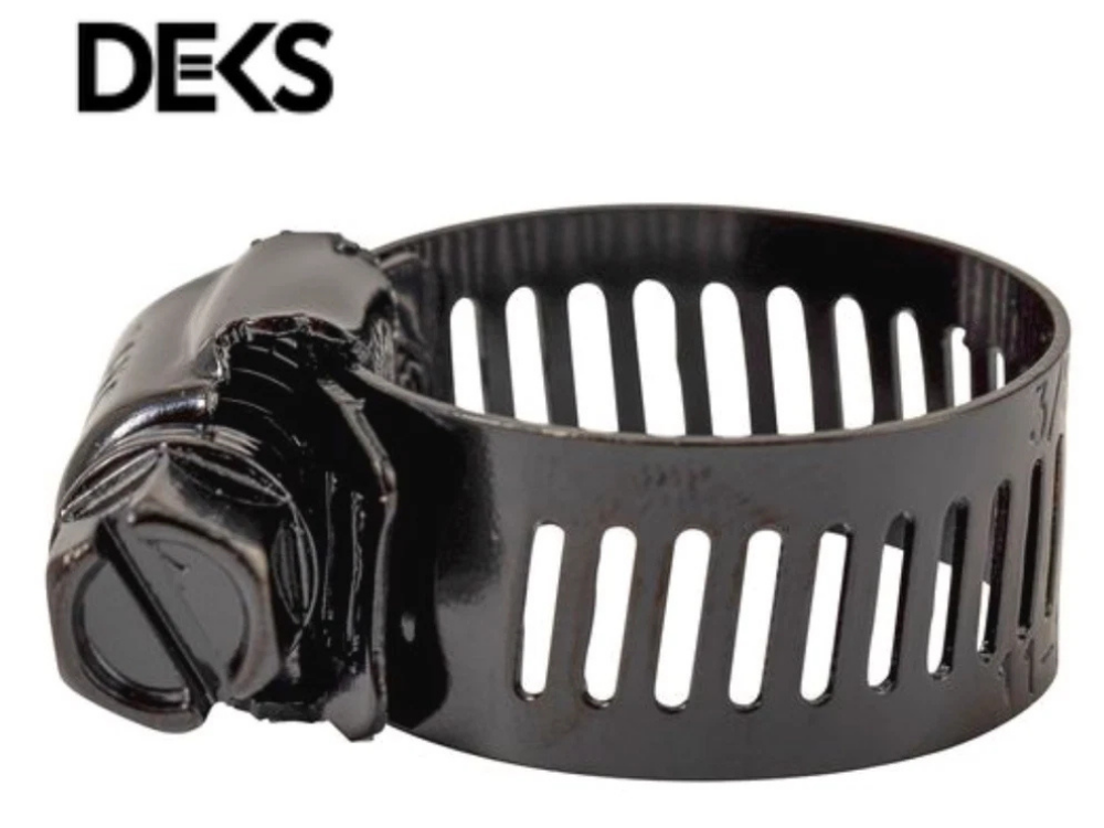 Deks 11-25mm Black 316 Stainless Steel Expandable Hose Clamp