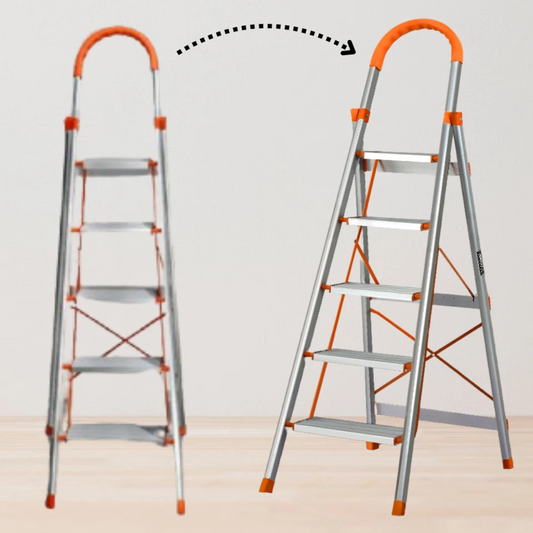 Katashi 5 Step Ladder Aluminium Multi Purpose Folding Light Weight Platform