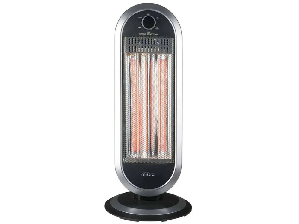 Mistral Portable Tower Heater – Radiant, 2 Heat Settings