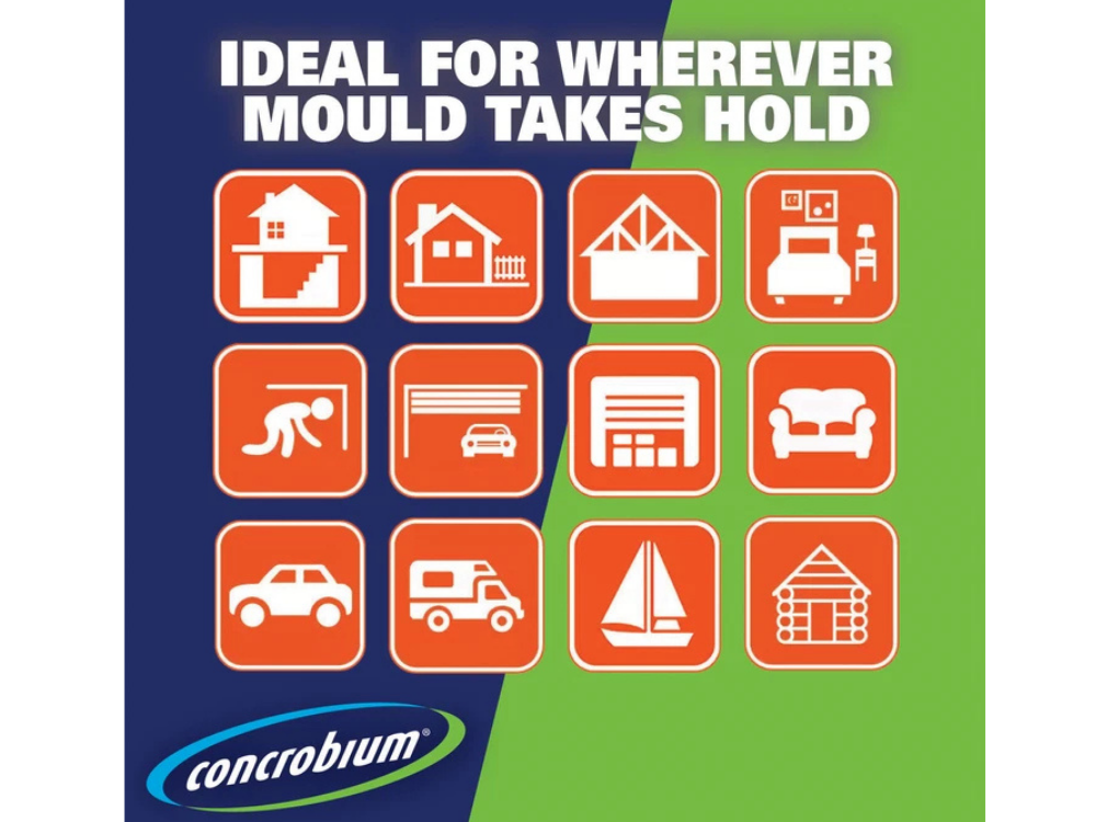 Concrobium Mildew & Odour Remover Spray – 946mL for Home Surfaces