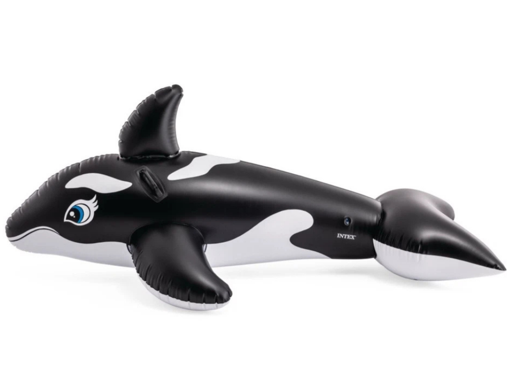 Intex Inflatable Whale Ride-On Float – Pool Water Lounge Toy for Kids 3+
