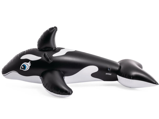 Intex Inflatable Whale Ride-On Float – Pool Water Lounge Toy for Kids 3+