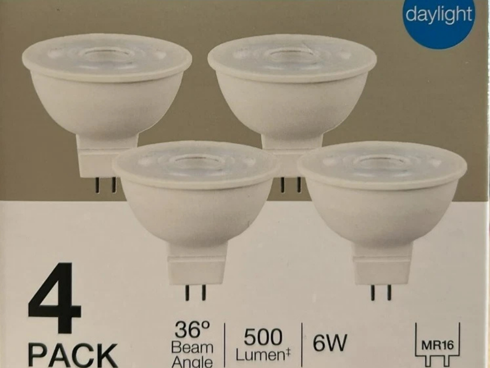 Luce Bella 6W MR16 LED Downlight Globes – 500 Lumen Daylight, 60° Beam, 4 Pack