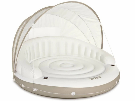 Intex Inflatable Pool Island Lounge with Canopy 199x150cm