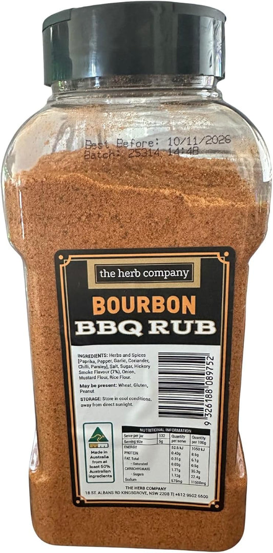 The Herb Company Bourbon BBQ Rub Seasoning 660g