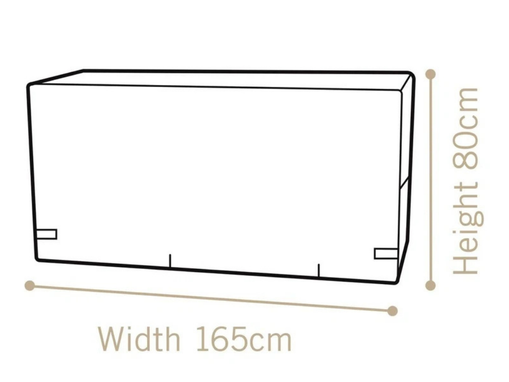 4-Burner BBQ Cover – Heavy Duty, UV & Water Resistant (165×62×80cm)