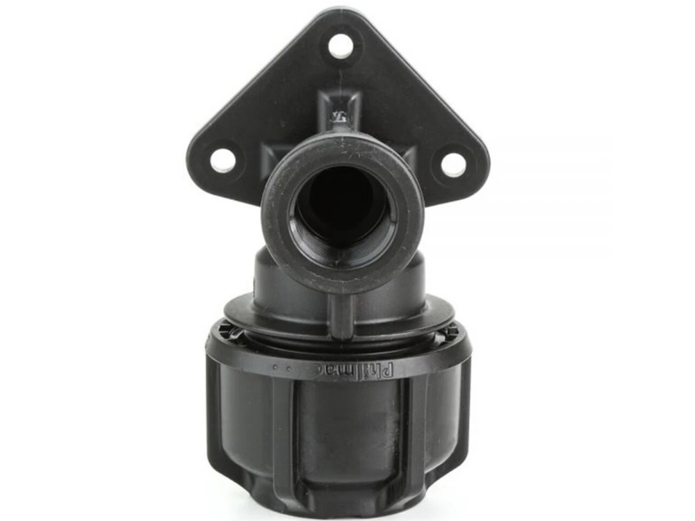 Philmac Wall Plate Elbow 25mm x 1/2" – Poly x FI BSP Metric
