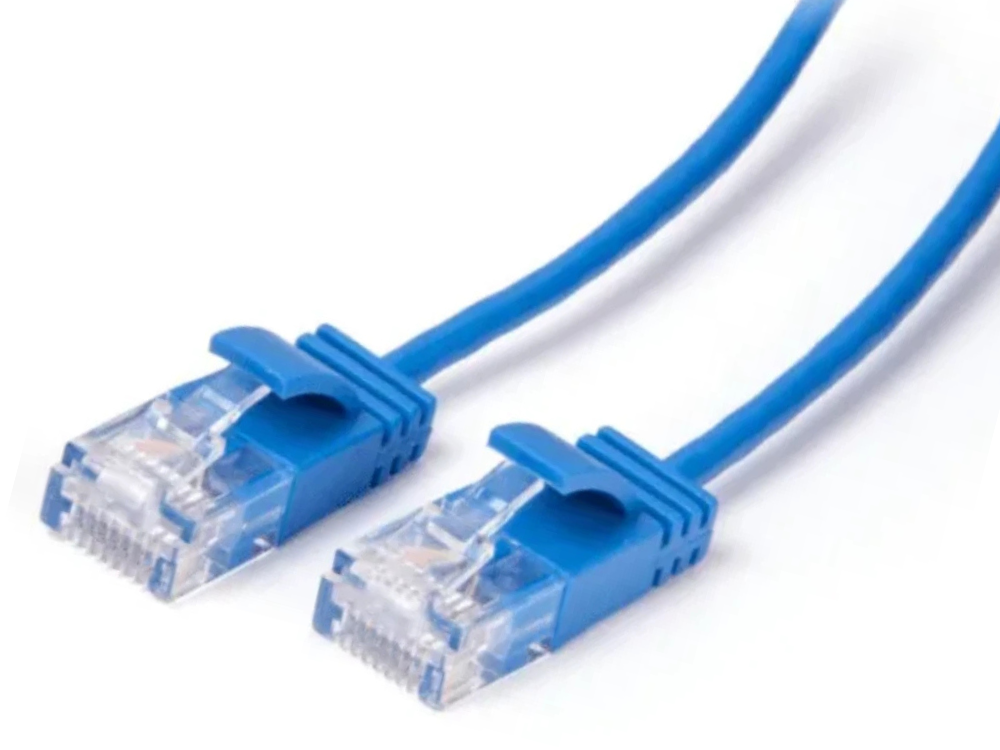 Laser Ultra Slim Cat6 Network Cable – 1M Blue Ethernet for NBN, Modem & Router