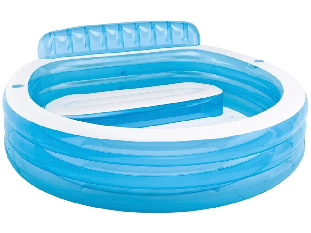 Intex Inflatable Family Pool with Seat & Backrest – 229x218cm