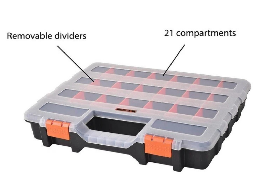 Tactix Tool Organiser Box 380mm – 22 Compartments