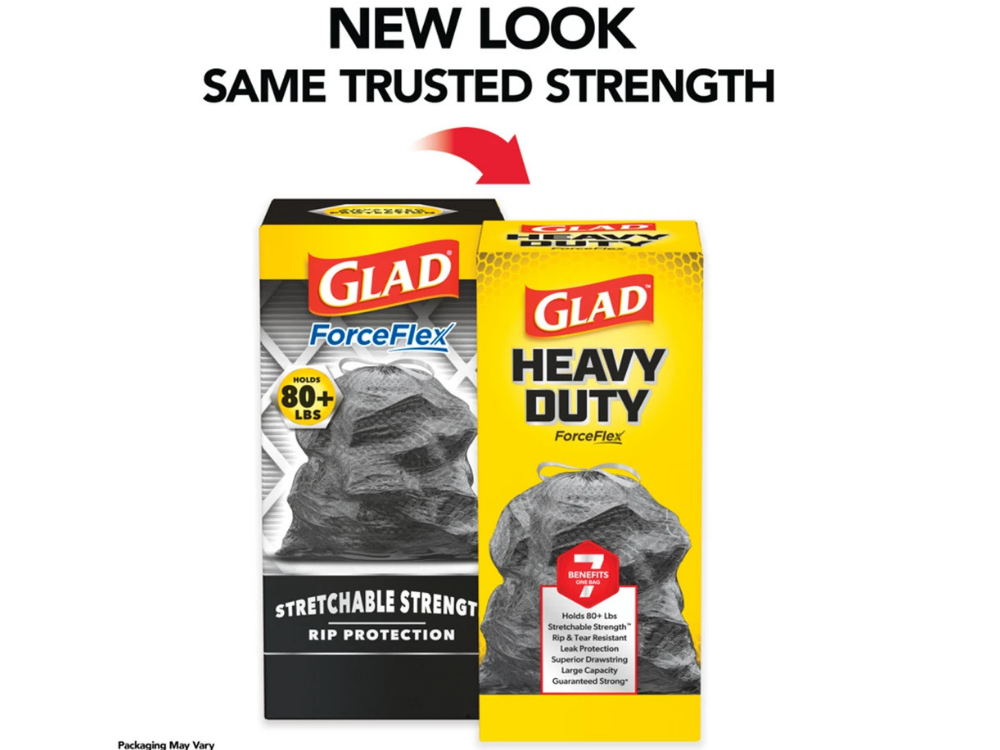 Glad ForceFlex Large Heavy Duty Trash Bags – Pack of 25
