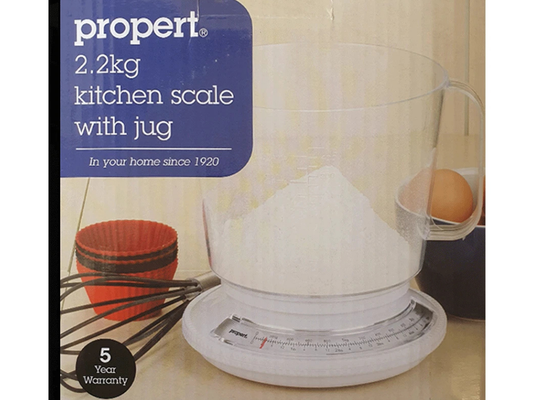 Propert 2.2kg Food Scale with Jug – Dishwasher Safe