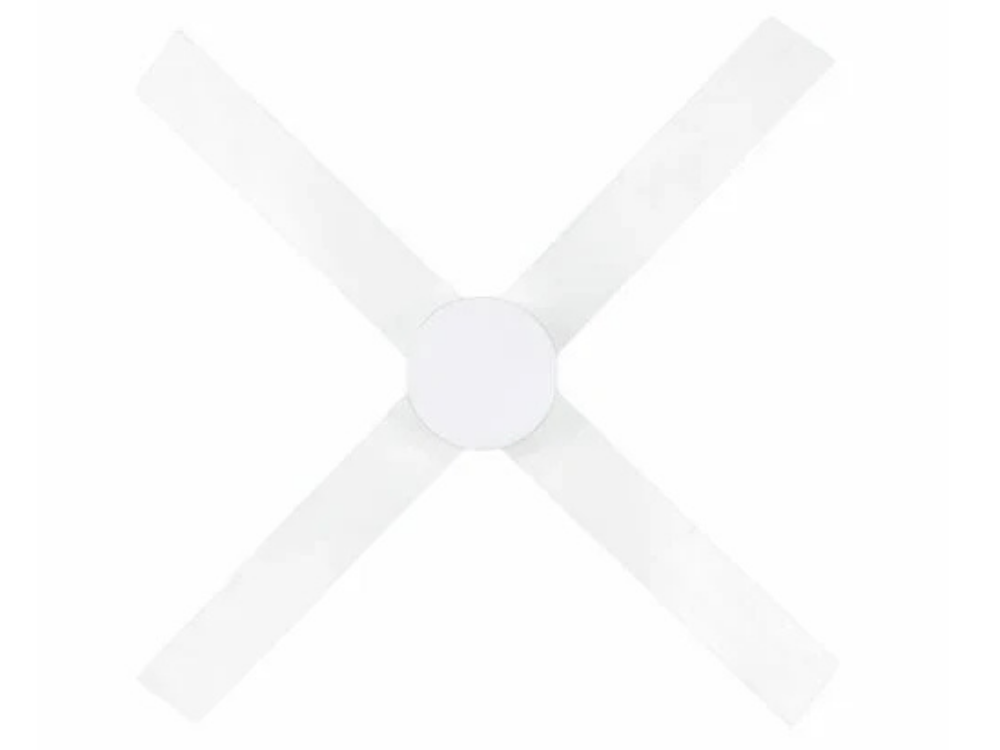 Brilliant 122cm Ceiling Fan – 4 Blades, White, 3 Speeds, 65W