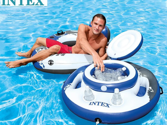 Intex Floating Cooler – Inflatable Pool Drink & Beer Holder