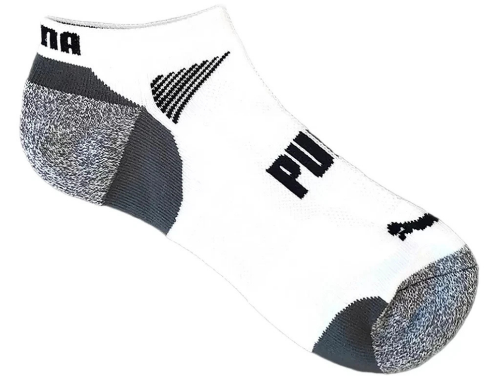 Puma Men’s No-Show CoolCell Socks – Casual & Sport, Size 6-12, White, 8-Pack