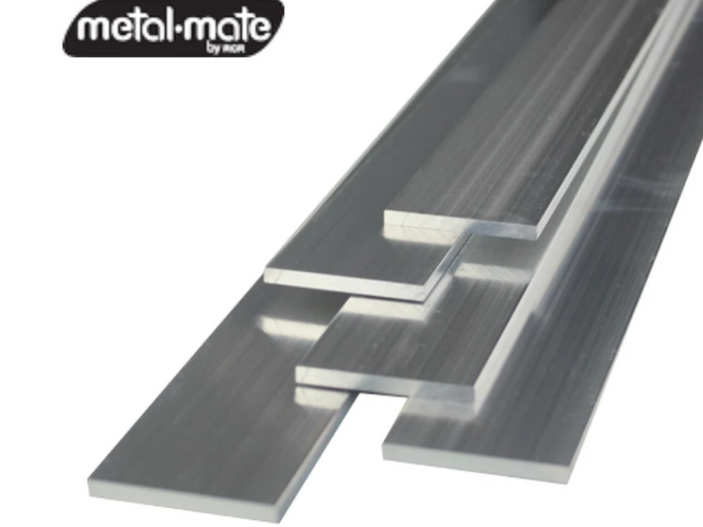 Metal Mate 1m x 20mm x 1.6mm Aluminium Flat Bar – Silver