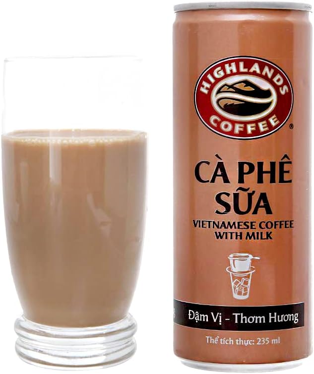 Highlands Vietnamese Coffee with Milk Ready to Drink Ca Phe Sua Pack of 12
