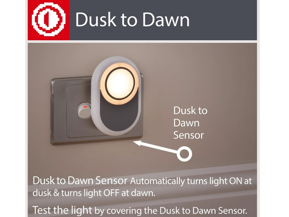 Arlec 240V Plug-In LED Night Light 3 Pack – Dusk to Dawn, Warm White