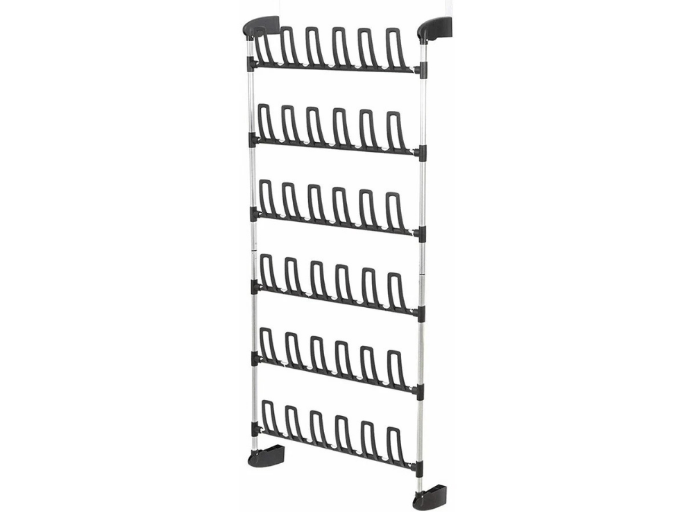 Angela Over-the-Door Shoe Rack – 18 Pair Hanging Storage Organizer