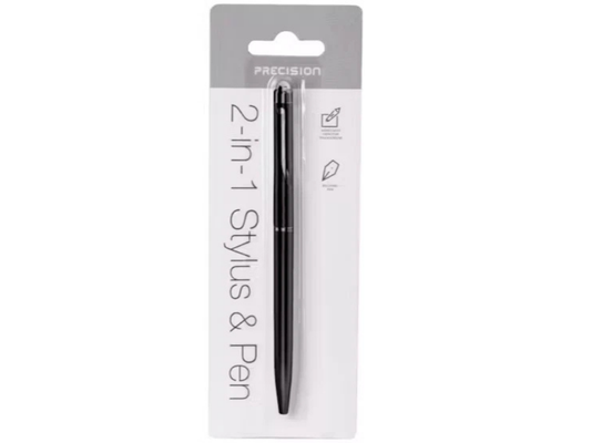 Precision 2-in-1 Stylus & Ink Pen – Compatible with Tablets, Smartphones & Touchscreens