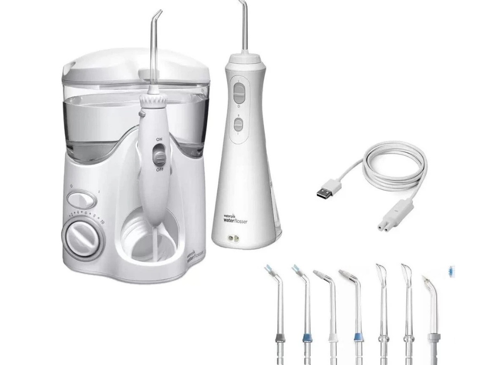Waterpik Ultra & Cordless Plus Water Flosser Pack + 10 Tips