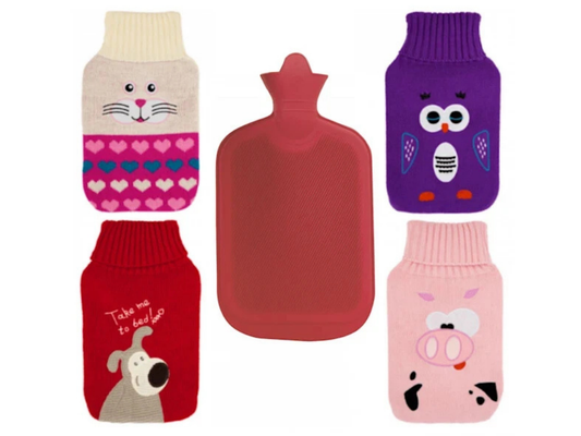 Winter Hot Water Bottle 2L – Soft Knit Cover