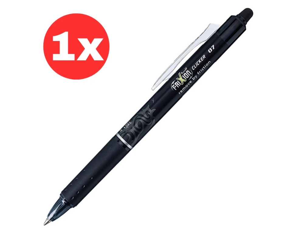 Pilot FriXion 0.7 Retractable Erasable Pen – Ball Clicker, Blue/Red/Black (1x, 2x, 4x)