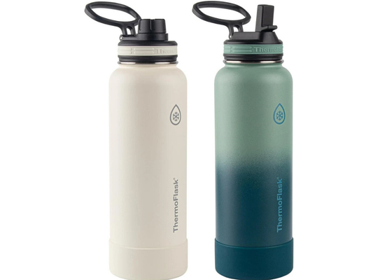 2x ThermoFlask 1.2L Stainless Steel Bottles – Insulated